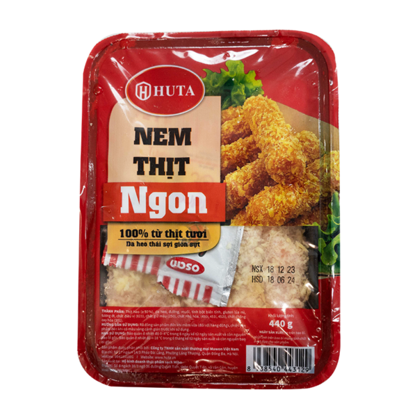 Nem thịt ngon hộp màng Huta 440g